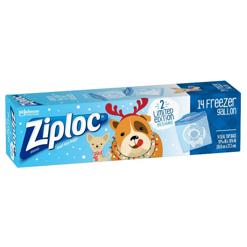 Ziploc Holiday Freezer Food Storage Bags - 14ct