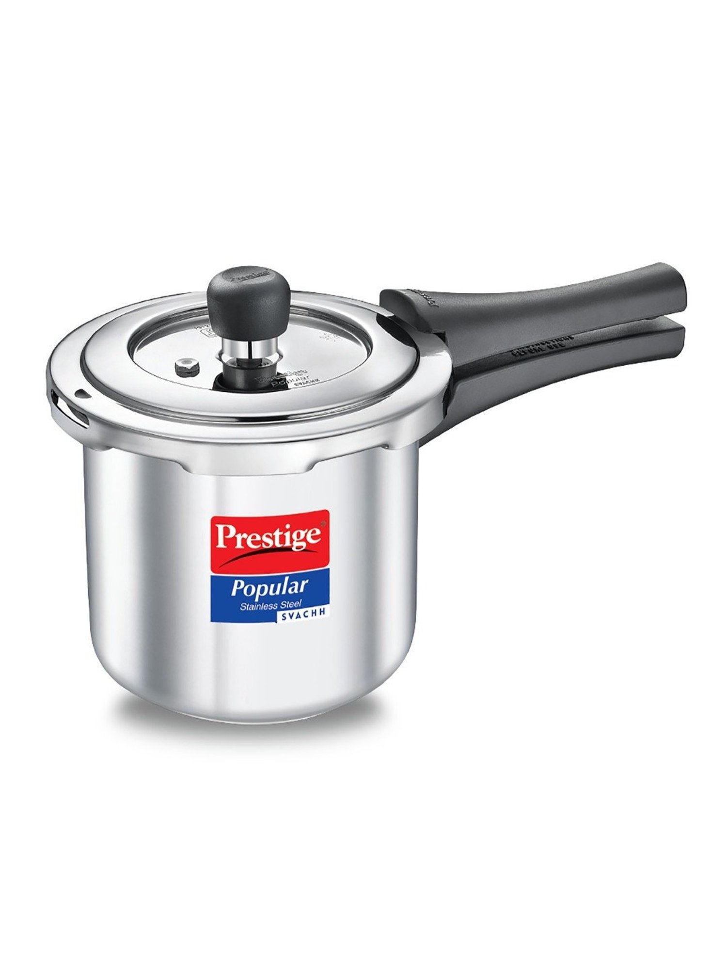 Prestige Popular Svachh Silver Stainless Steel Pressure Cooker (2L)