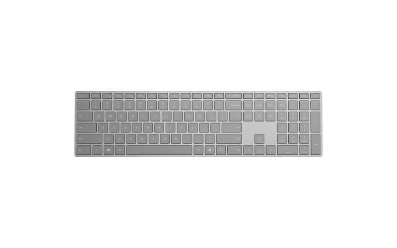 Microsoft Surface Keyboard Gray - Wireless - Bluetooth - Compatible w/ Smartphone - QWERTY Key layout - Sleek & simple design