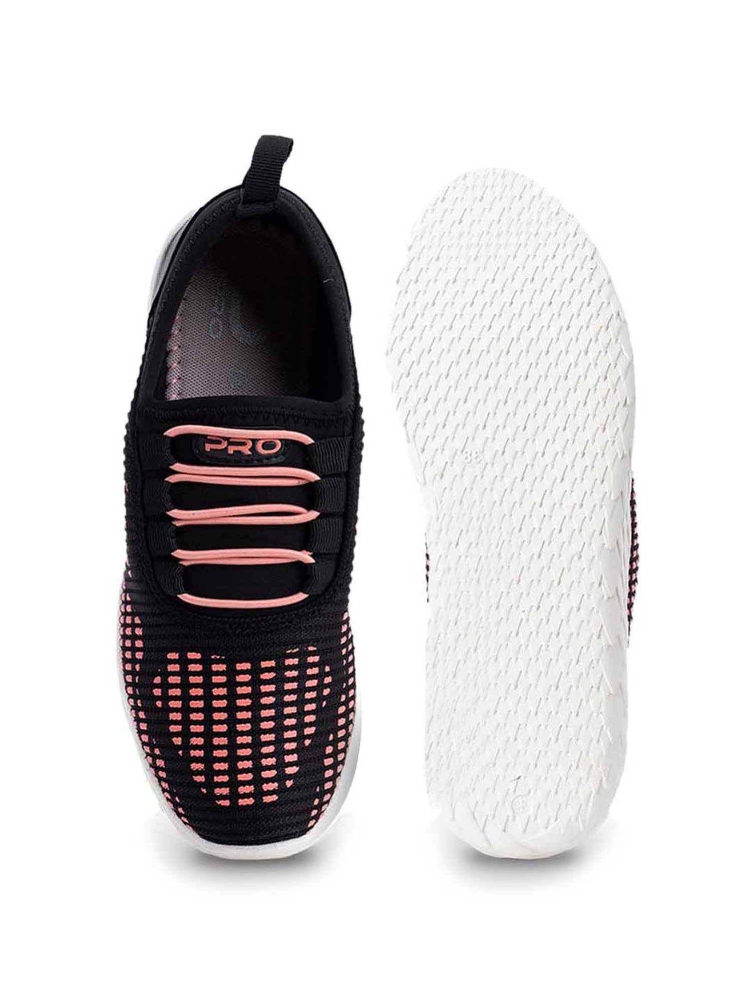 Pro by Khadim's Women's Black Running Shoes