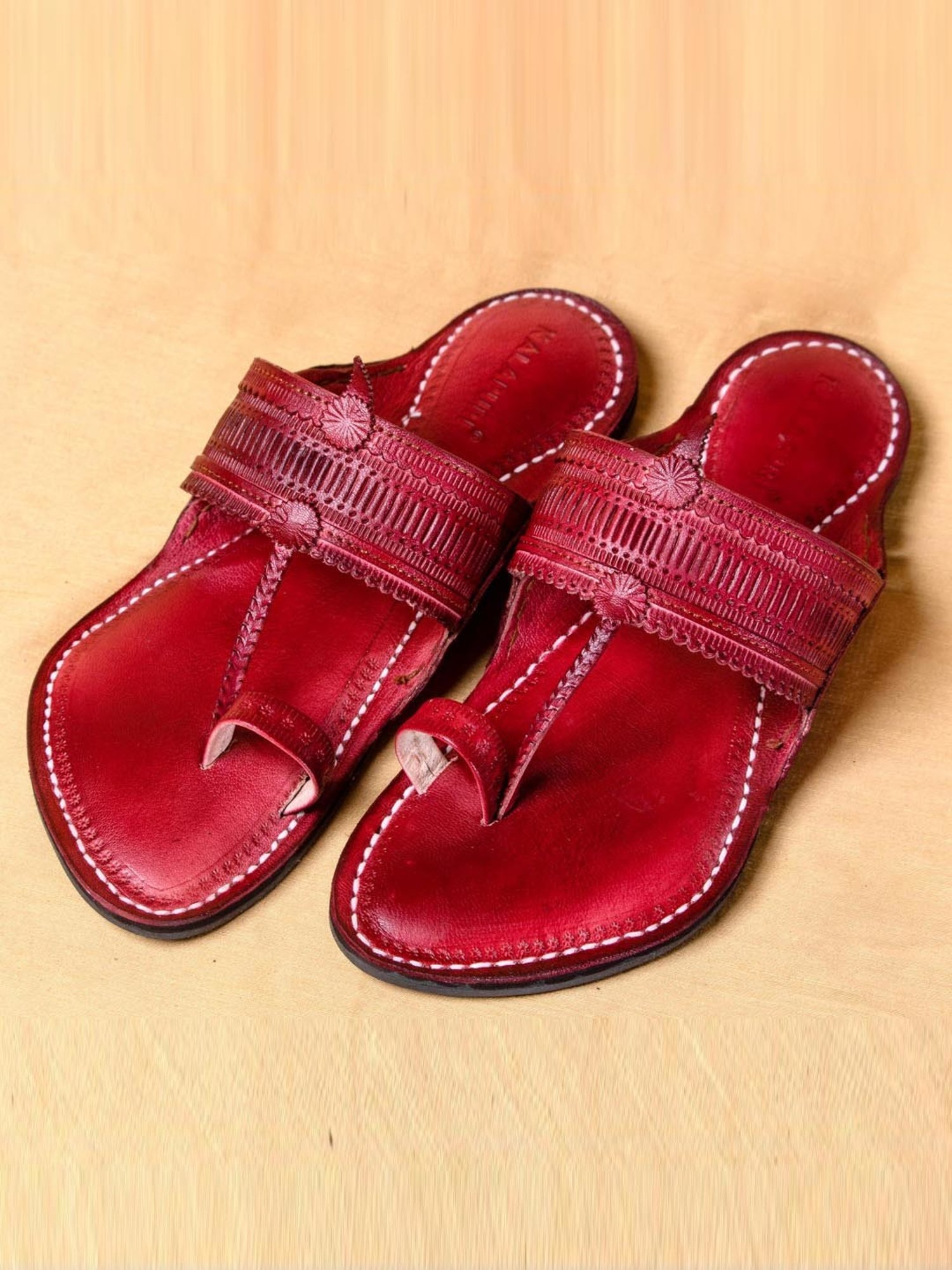 Kalapuri Men's Brown Kolhapuri Sandals