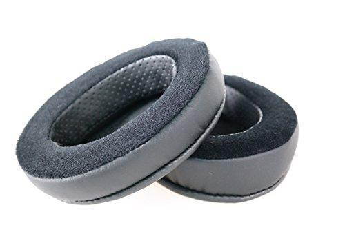 Brainwavz Hybrid Memory Foam Earpad - Black PU/Velour - Suitable For Large Over The Ear Headphones