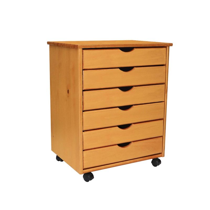 Homz Plastic 6 Clear Drawer Medium Home Storage Container Tower with 4 Large Drawers and 2 Small Drawers, Black Frame