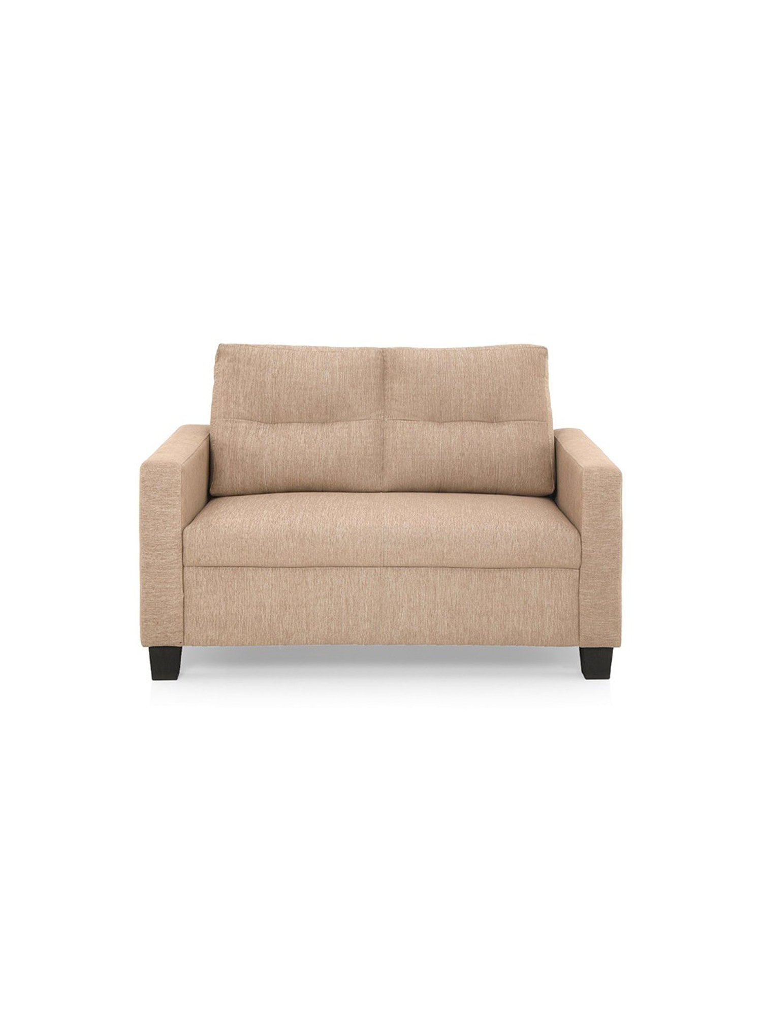 Duroflex Ease Brown Neem Wood 2 Seater Sofa
