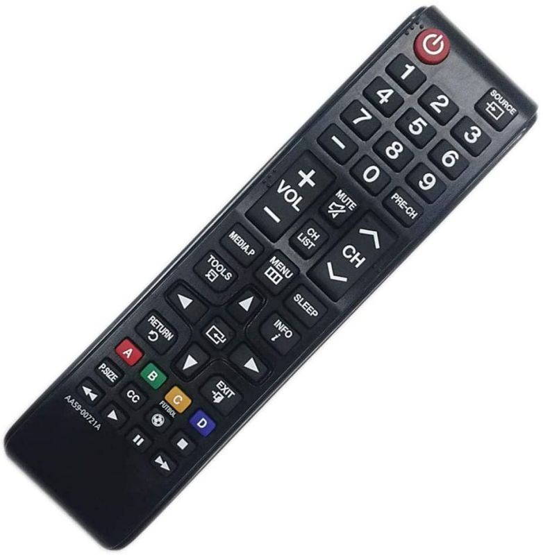 Aurabeam Replacement TV Remote Control AA59-00721A for Samsung Smart HD 4K LED Televisions Compatible with Most Samsung Model TVs (Basic Functions) (AA5900721A)