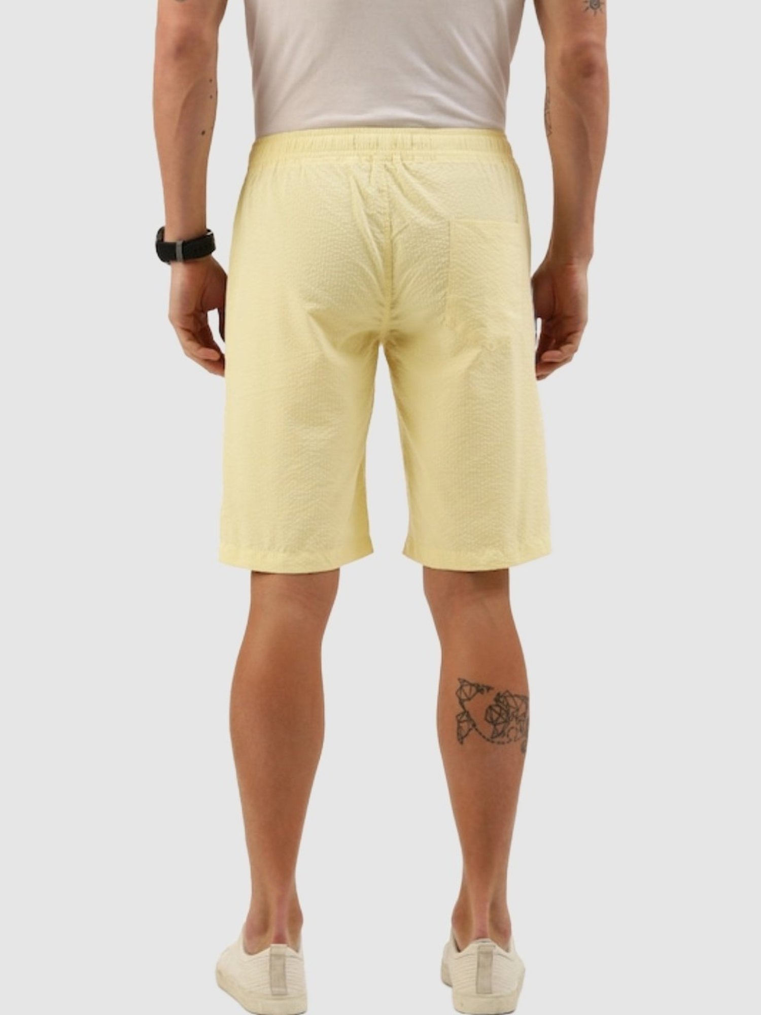 Bene Kleed Cream Regular Fit Shorts