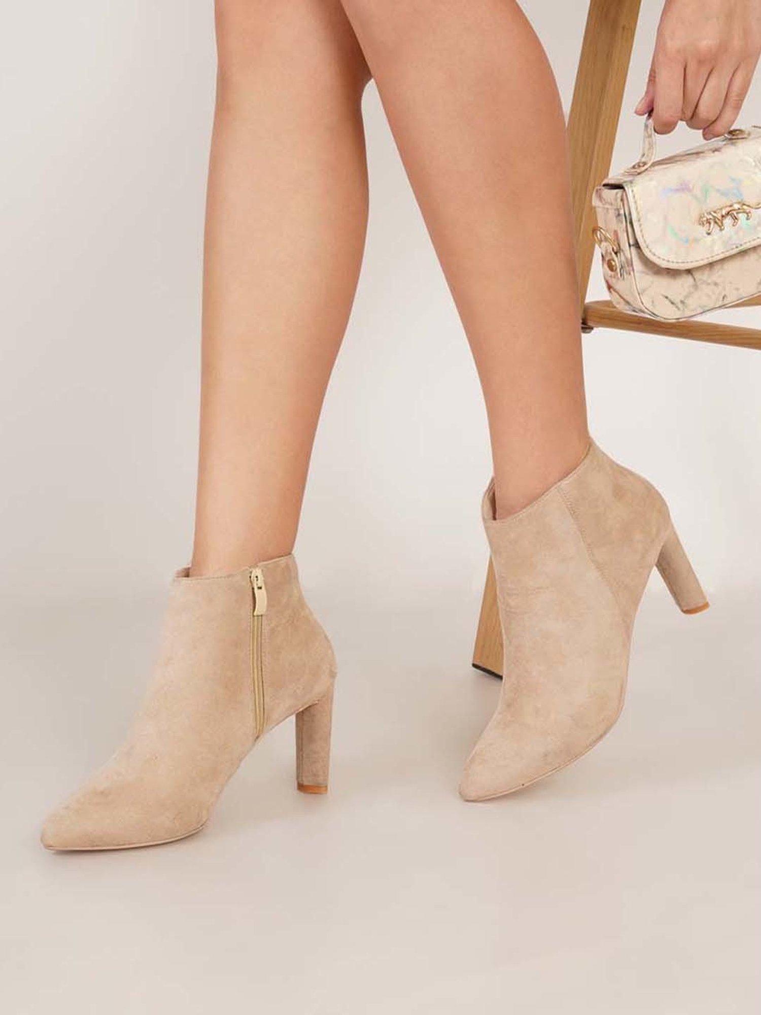 Sherrif Women's Beige Casual Booties