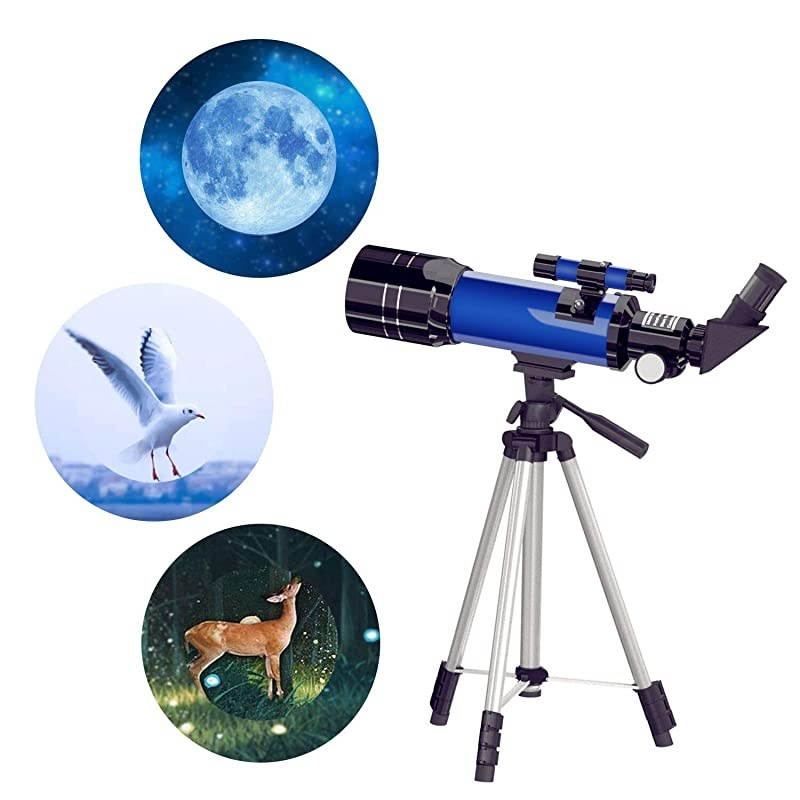 for Kids Beginners Adults 70mm Astronomy Refractor with Adjustable Tripod Perfect Gift for Kids
