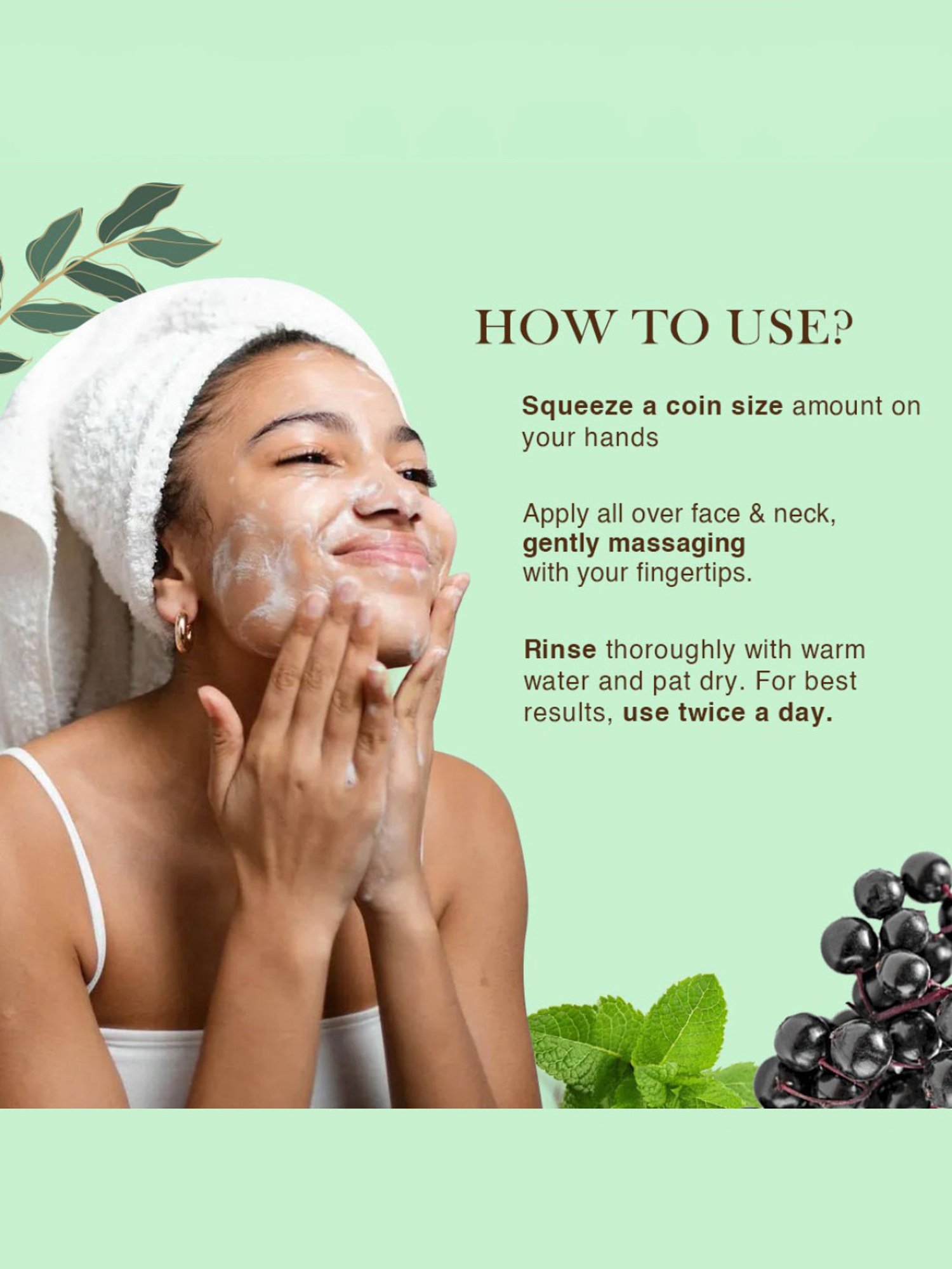 Richfeel Elderberry & Peppermint Face Wash - Pack of 2