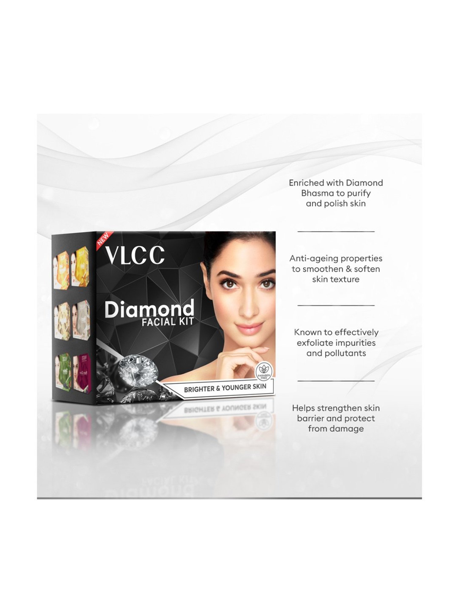 VLCC Diamond Facial Kit - Pack of 6