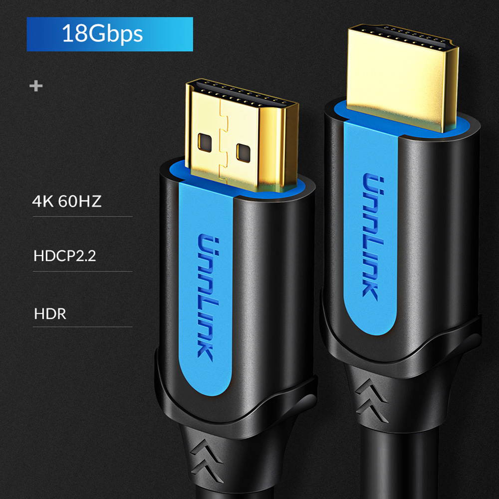 HDMI Cable 16.4ft/5M HDMI 2.0 UHD 4K 60Hz/fps High Speed 18Gbps HDCP2.2 Dobly Vision HDR10 21:9 3D 4:4:4 Deep Color CEC ARC Ethernet Compatible with Computer ps4 roku Apple tv fire tv Xbox