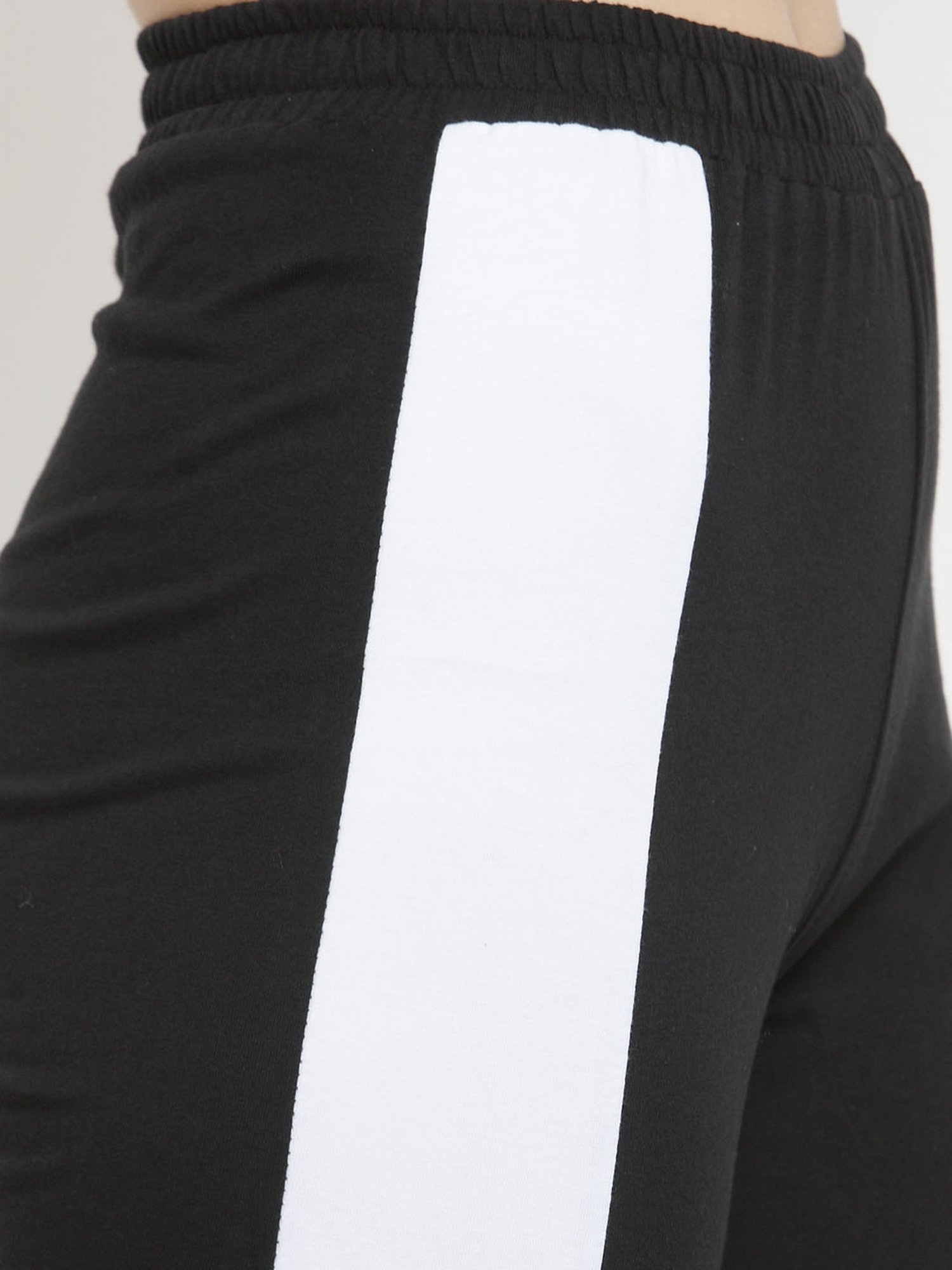 Boston Club Black & White Cotton Trackpants