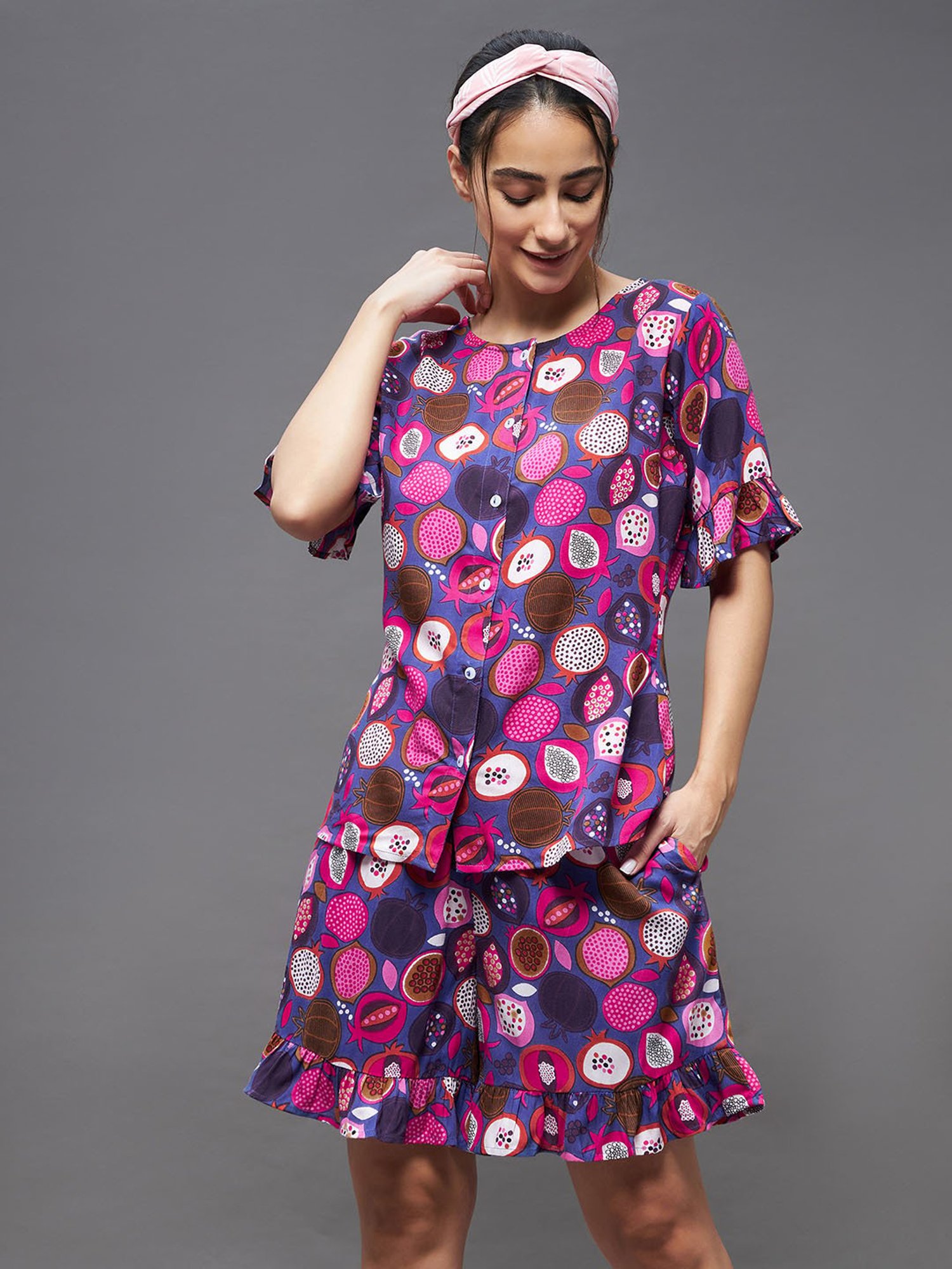 Nite Flite Pink Shirt With Pyjamas