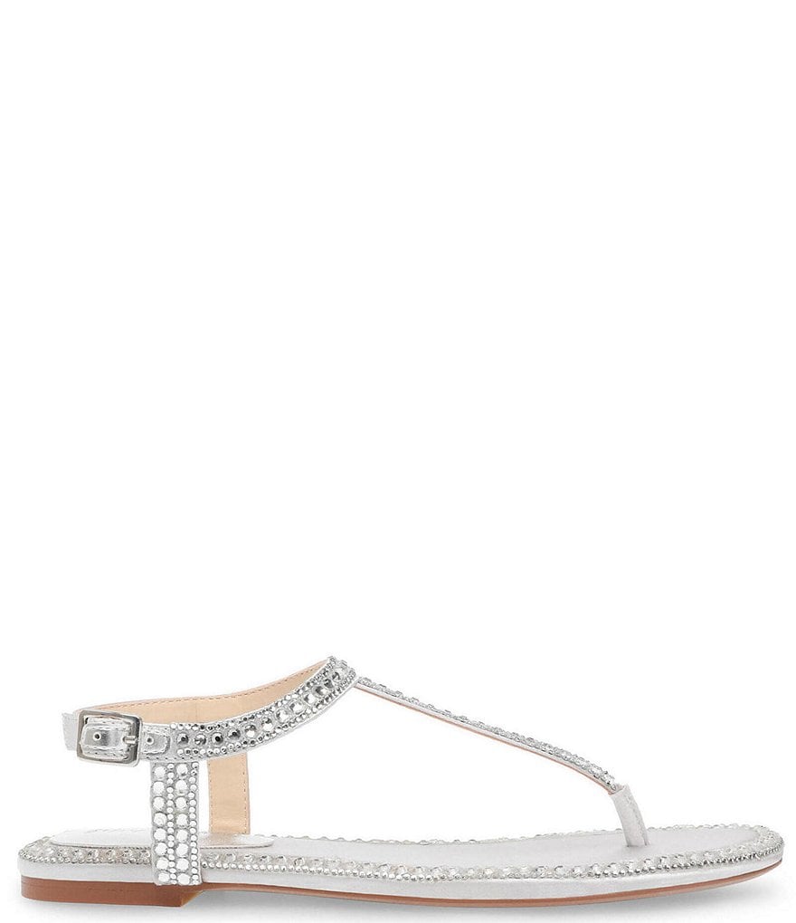Blue by Betsey Johnson Diane Rhinestone Thong Sandals