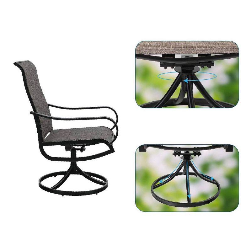 3pc Ludwig Folding Bistro Set - Royal Garden