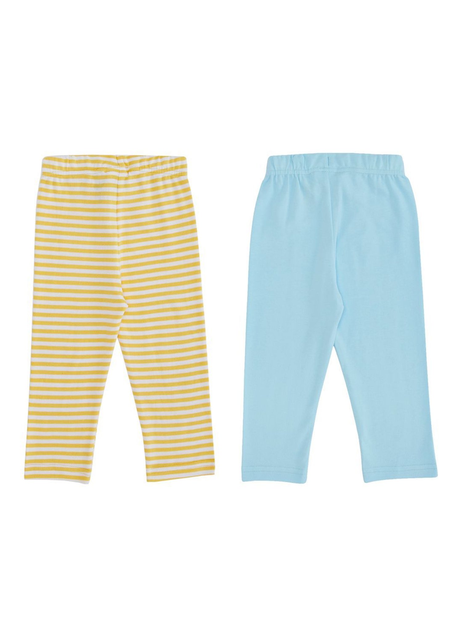Pantaloons Baby Multicolor Striped Pants (Pack Of 2)