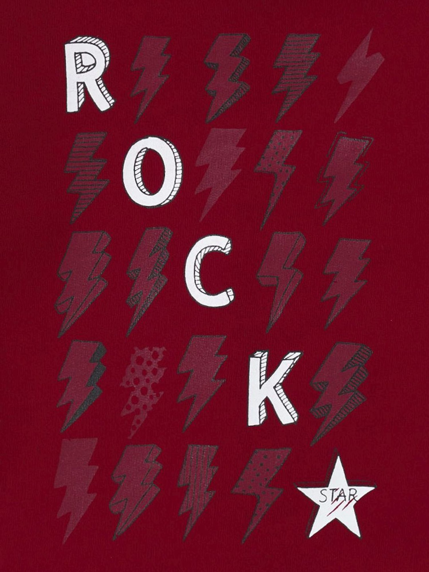 Ed-a-Mamma Kids Red Cotton Printed Full Sleeves Sweatshirt