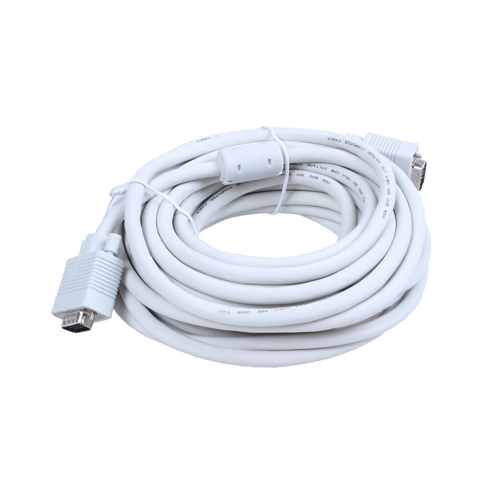 axGear 130 Ft VGA to VGA Male to Male Cable M-M 15pin SVGA Monitor LCD LED WIRE 40M