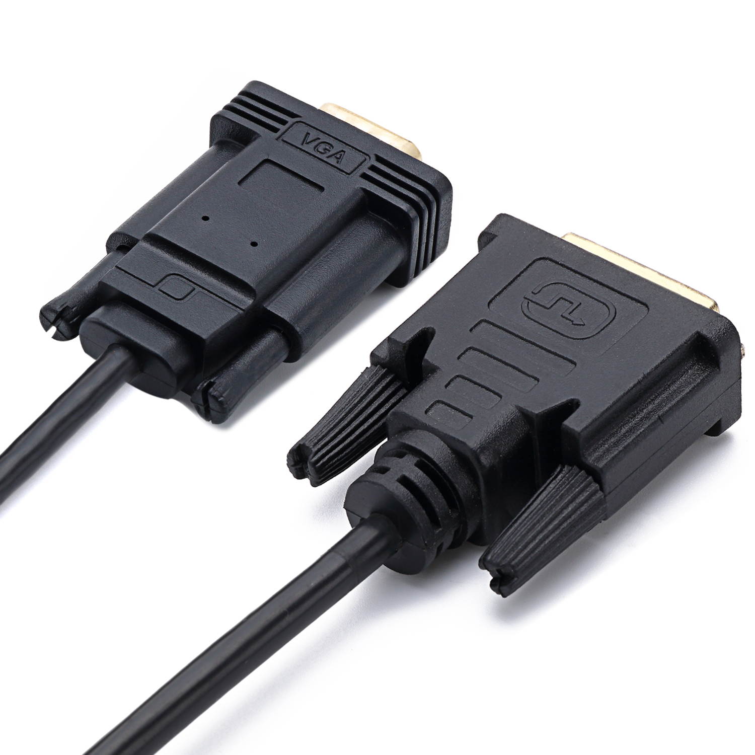 Active DVI to VGA, CableDeconn 6FT DVI 24+1 DVI-D M to VGA Male With Chip Active Adapter Converter Cable for PC DVD Monitor HDTV