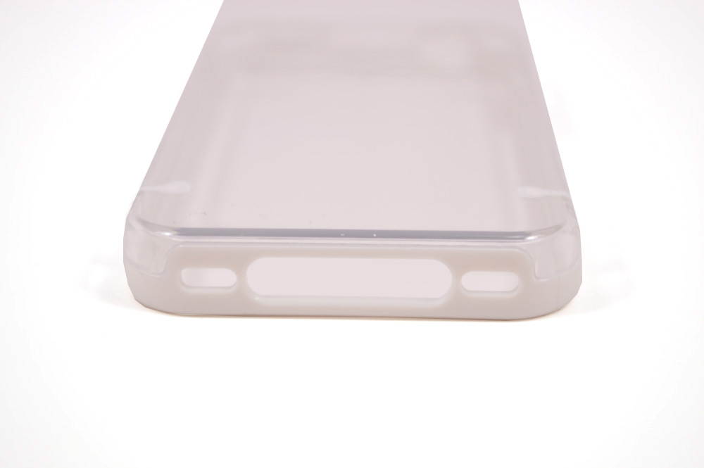 White Glow in the Dark Rubber Edge iPhone 4 and 4s Plastic Cell Phone Cover  Case with Free Stylus