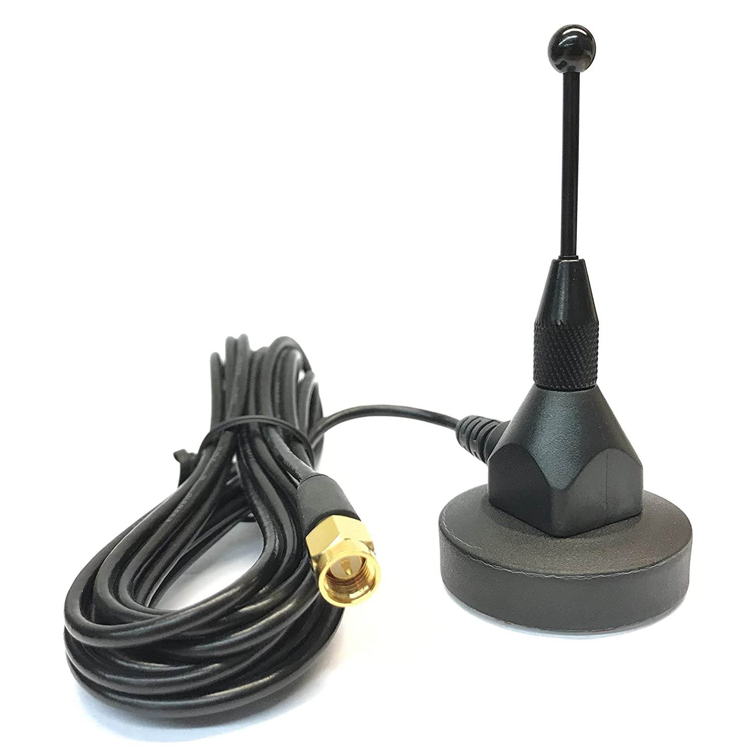 Dual-Band Magnet Mount Cell Phone Antenna Booster Signal for Car, Truck & Boat - 800/1900 MHz Omni Directional with 9.5 ft. RG174 Cable and SMA Male Connector - Mobile Cellphone Weboost Antenna
