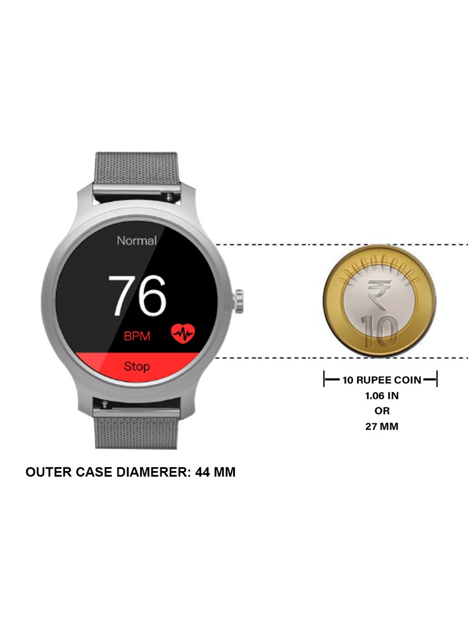 Giordano GT01-SS Unisex Smart Watch