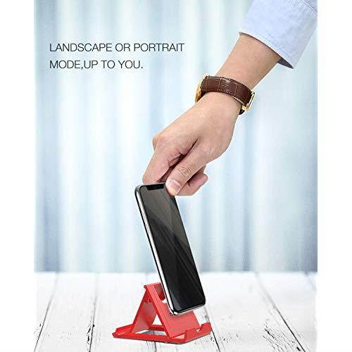 Smart Phone and Tablet Stand - Foldable Vertical and Horizontal Mount for iPhone / iPad / Samsung Galaxy / HTC One and all Mobile Phones Blue