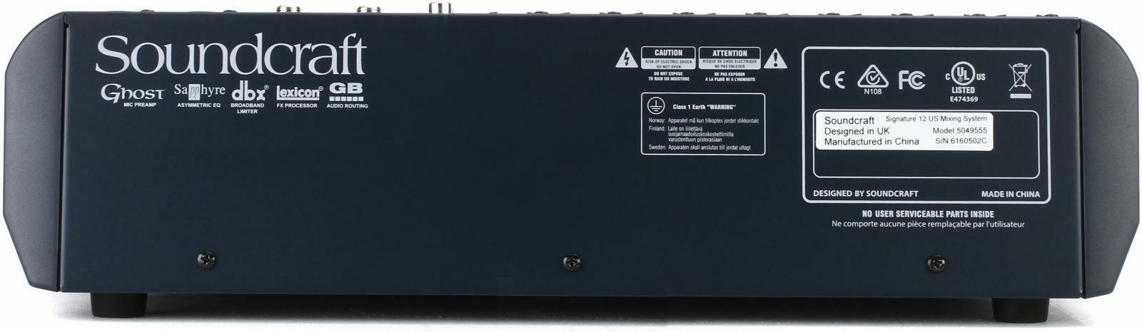 New Soundcraft Signature 12 USB Mixer Buy it Now! Make Offer! Auth Dealer!