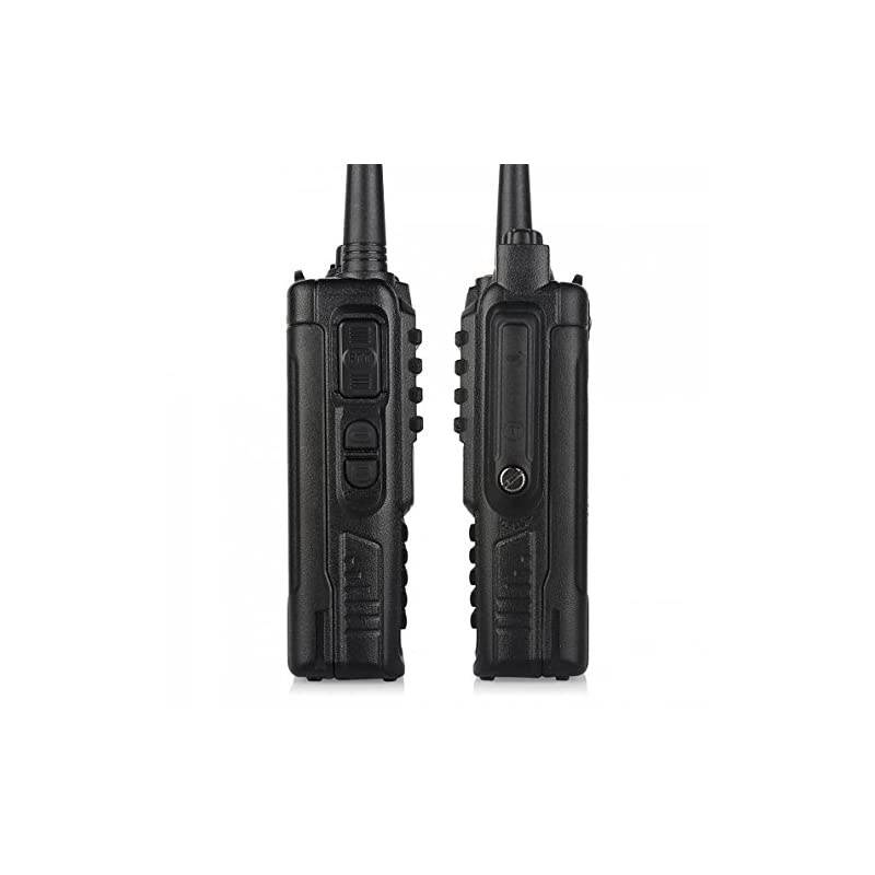 1 Pack GT-3WP PoFung GT-3WP Dual Band Two-Way Radio, Waterproof Dustproof IP67 Walkie Talkie Transceiver, VHF/UHF 136-174/400-520MHz, Black