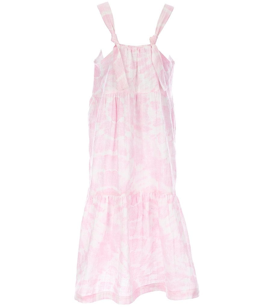 Bonnie Jean Big Girls 7-16 Tie-Dye Chiffon Tiered Maxi Dress