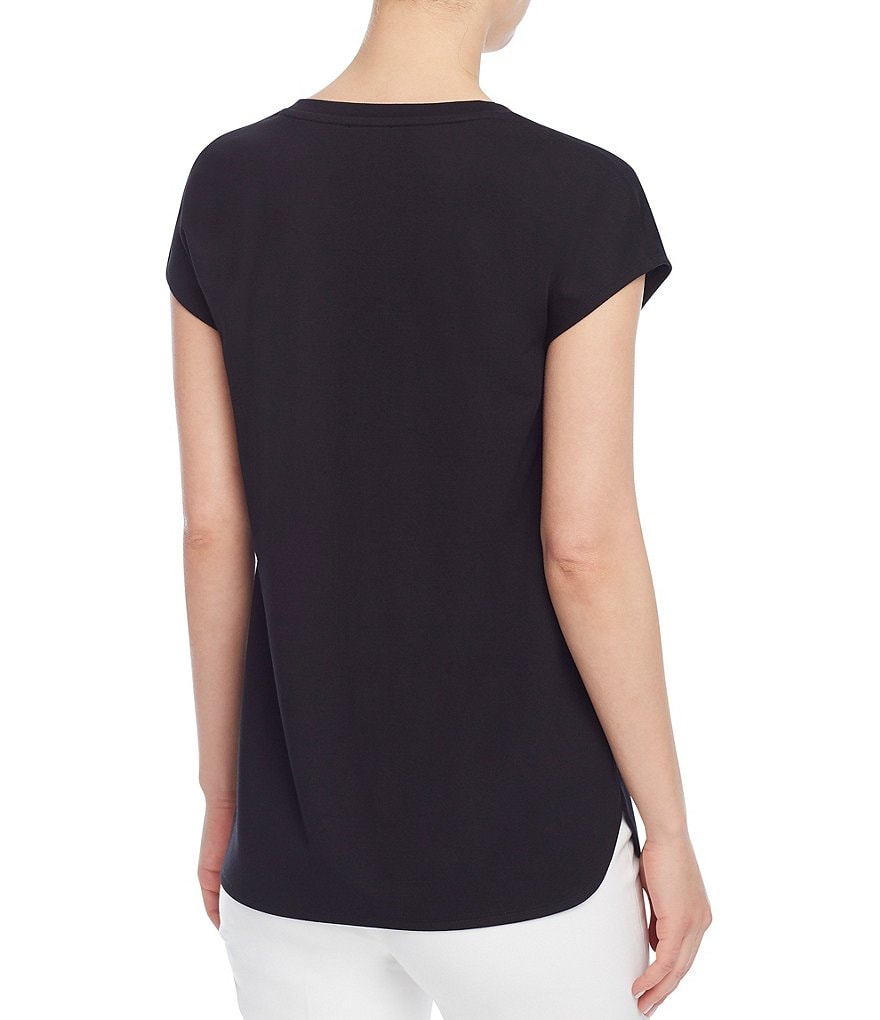 Jones New York V-Neck Knit Dolman Top