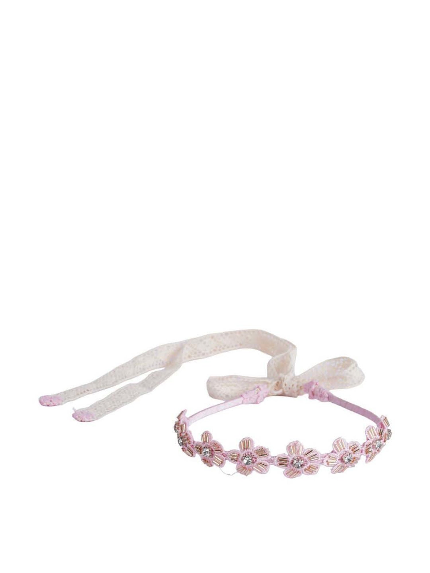 Choko Pink Embellished Hair Band