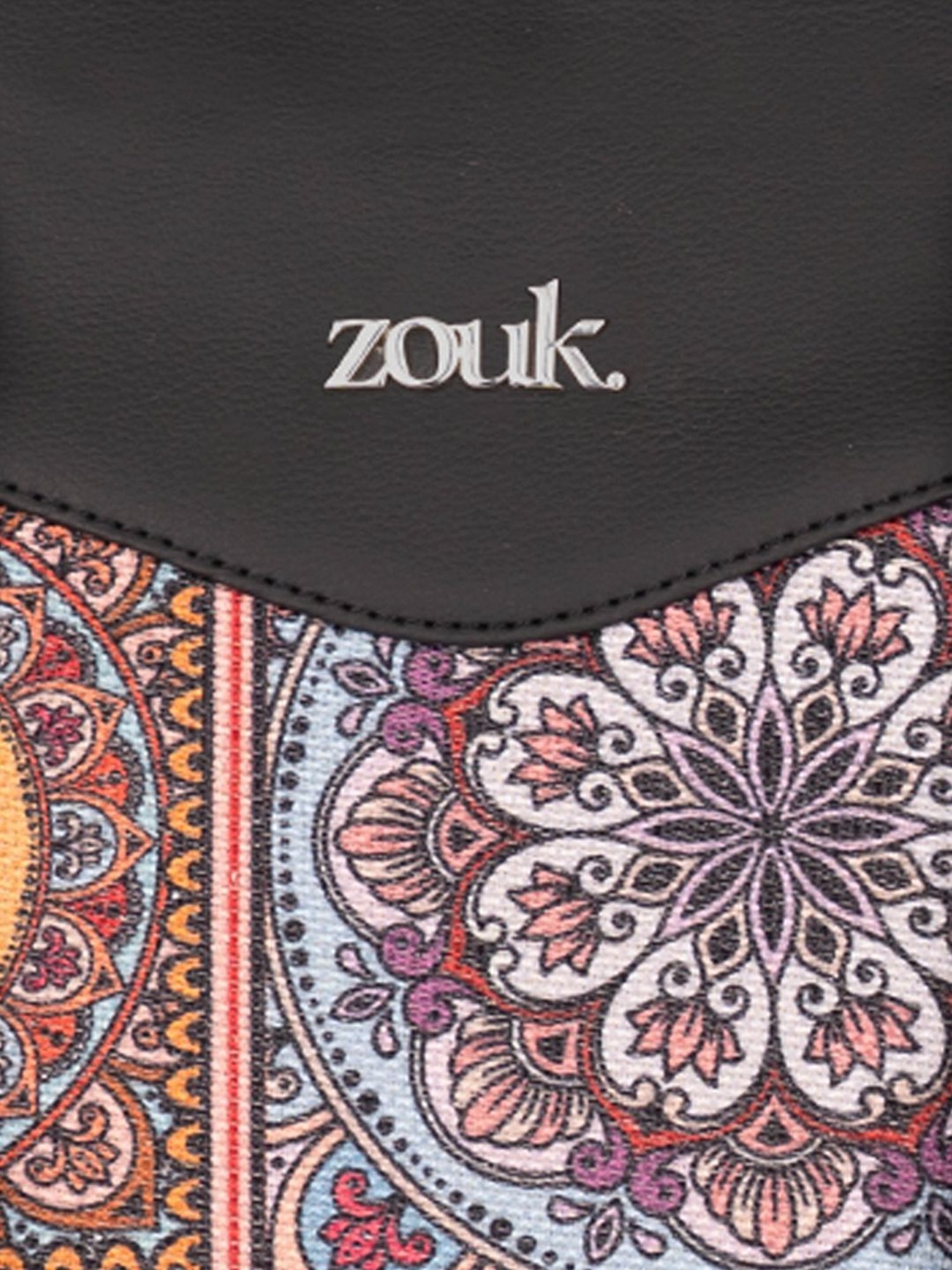 Zouk Mandala Multicolor Jute Printed Tote Handbag