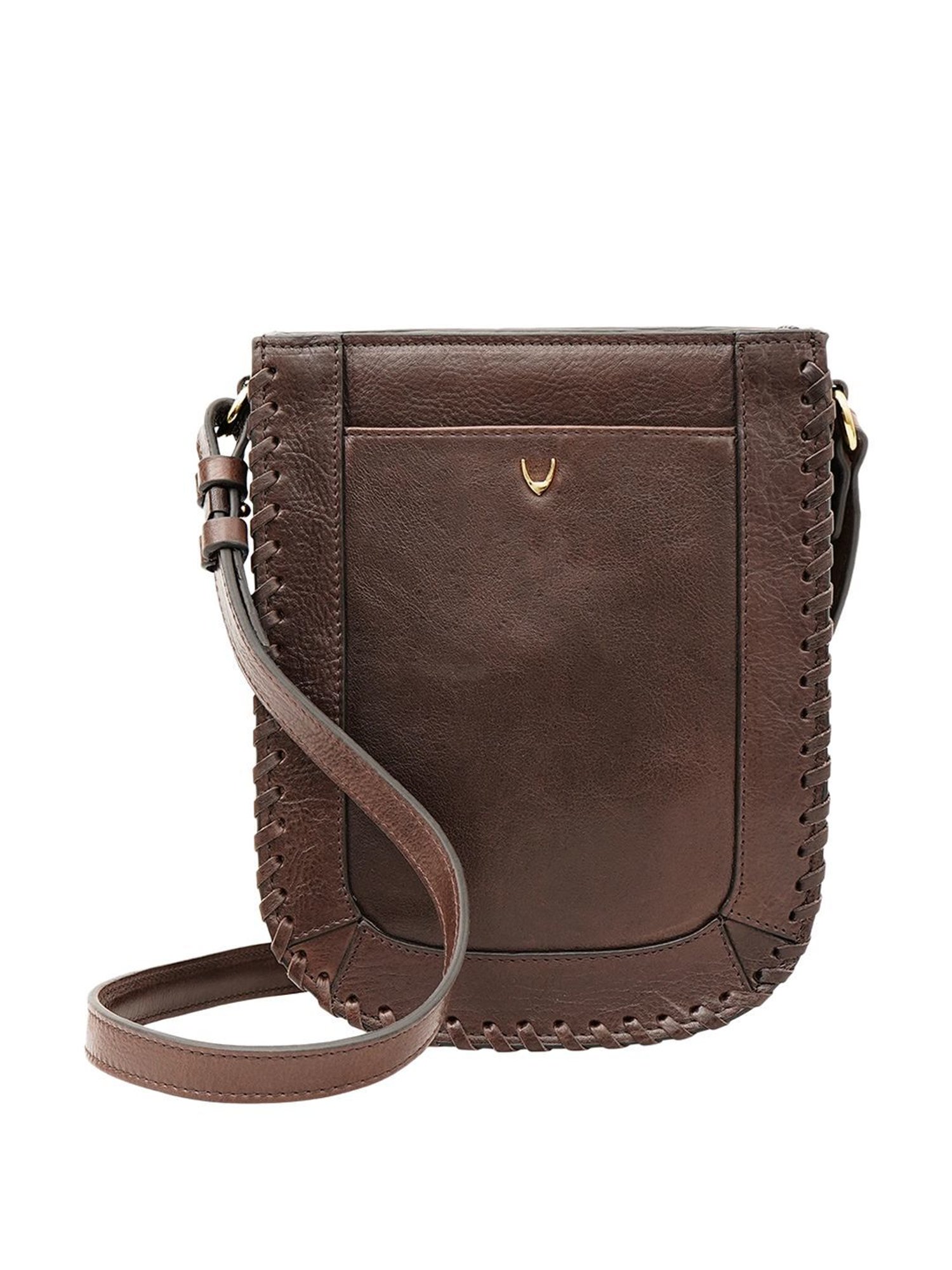 Baggit Brown PVC Solid Laptop Messenger Bag