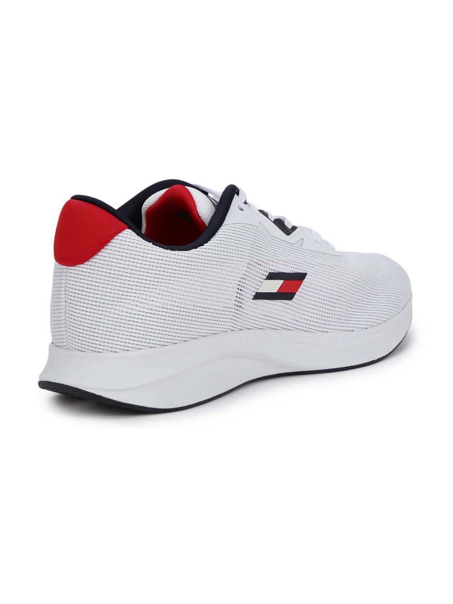 Tommy Hilfiger Men's Sleek 6 Speed White Sneakers