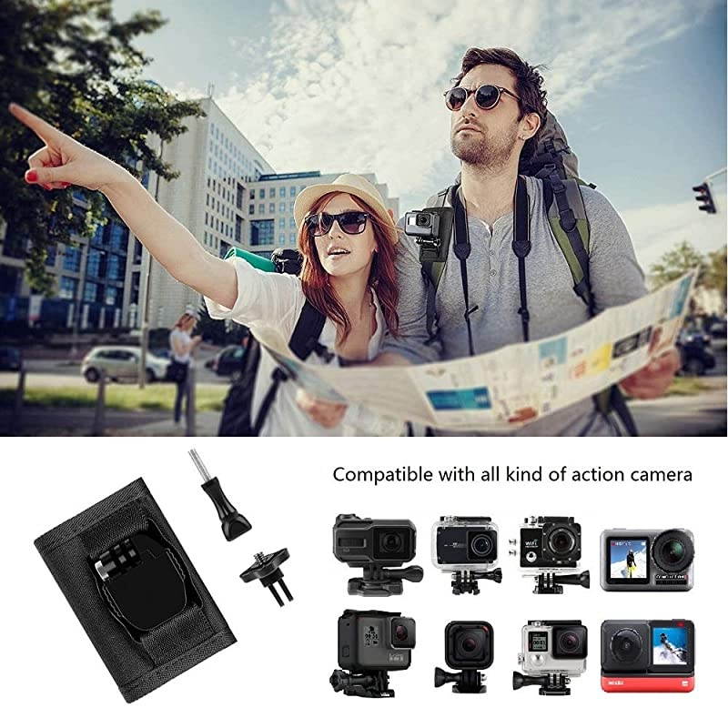 Backpack Strap Knapsack Shoulder Mount for GoPro Hero 34 56 78 Black White Silver GoPro Max Other Action Camera