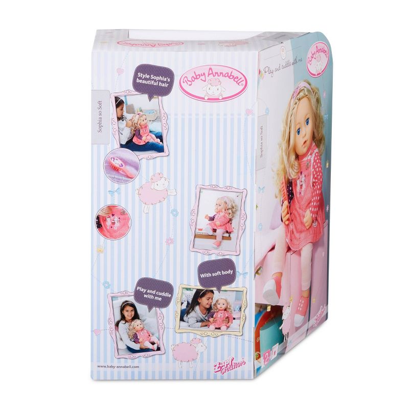Sophia So Soft Baby Doll with Brushable Hair- Pink Outift