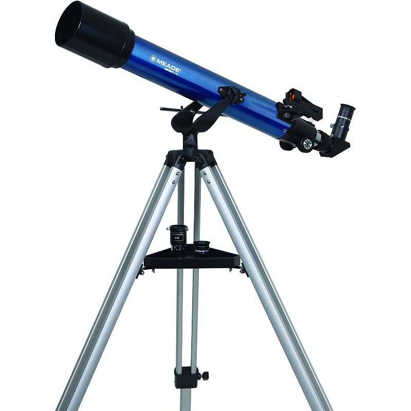 Meade Instruments 209003 Infinity 70MM Astronomical Refracting Telescope, Focal Length 700mm, Focal Ratio f/10, Blue
