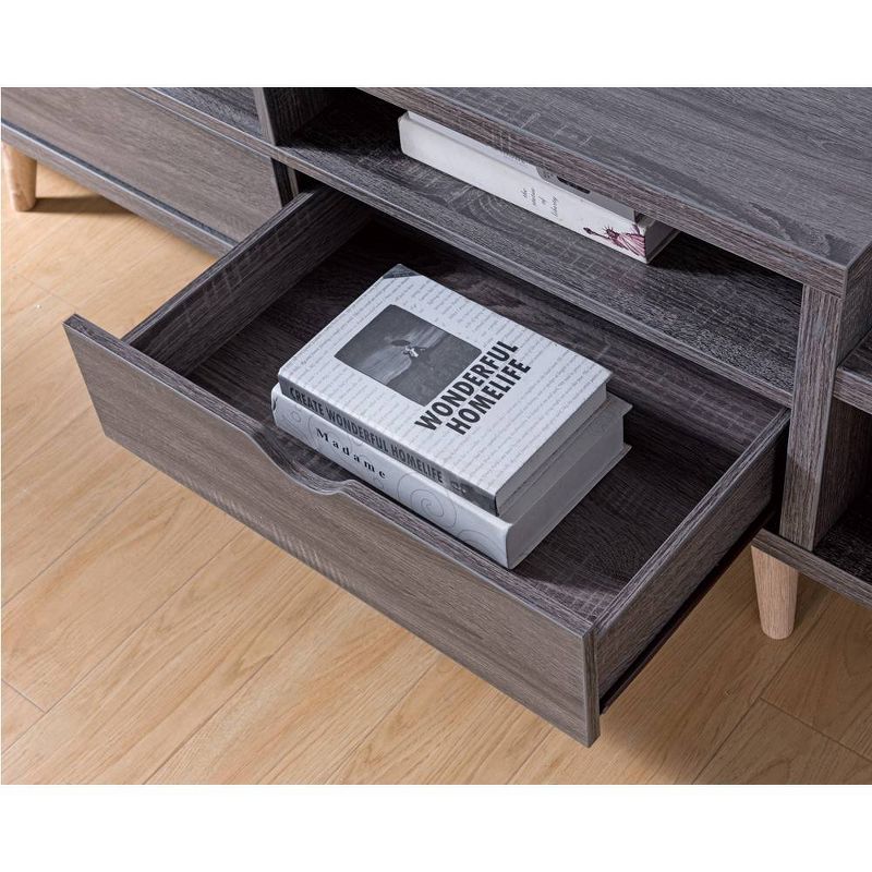 70" Auguste TV Stand Dark Gray - miBasics