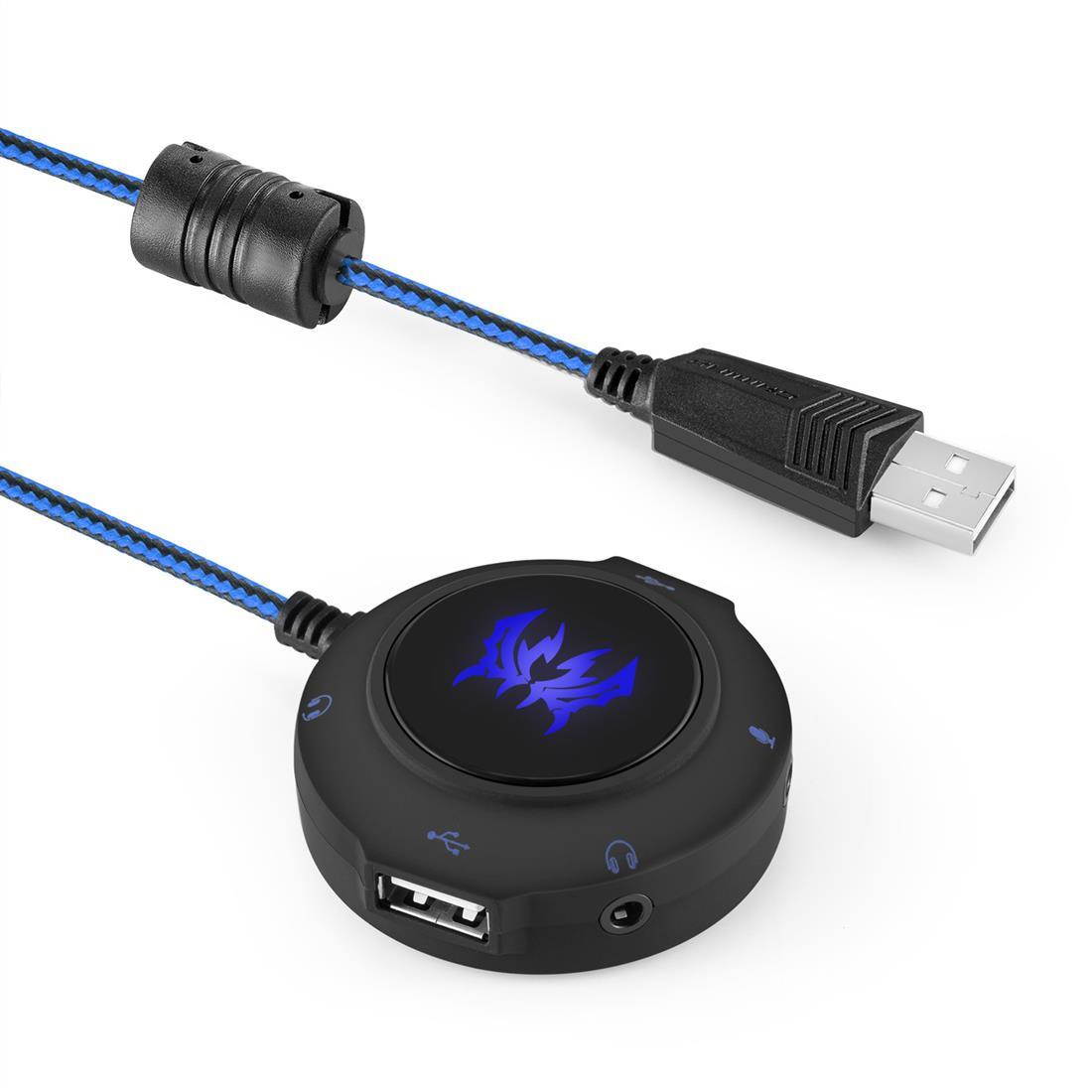 The standard USB interface of external sound card can connect the audio microphone of earphone