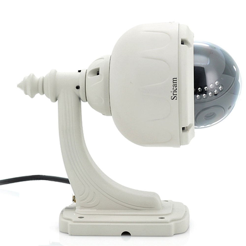 Wireless Sricam CMOS 1.0MP IP Camera with 4mm Lens and Pan-tilt P2P