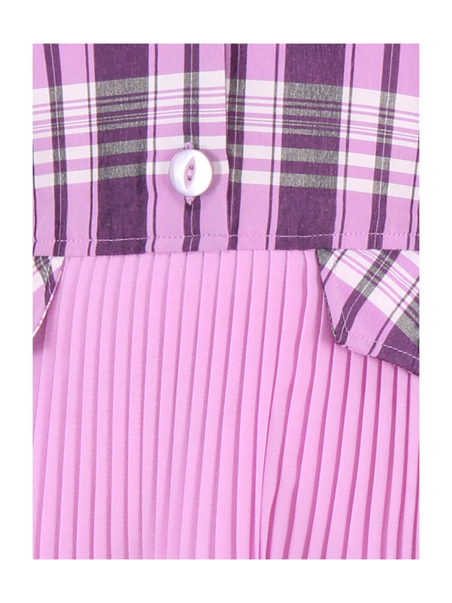 Cutecumber Kids Purple Checks Dress