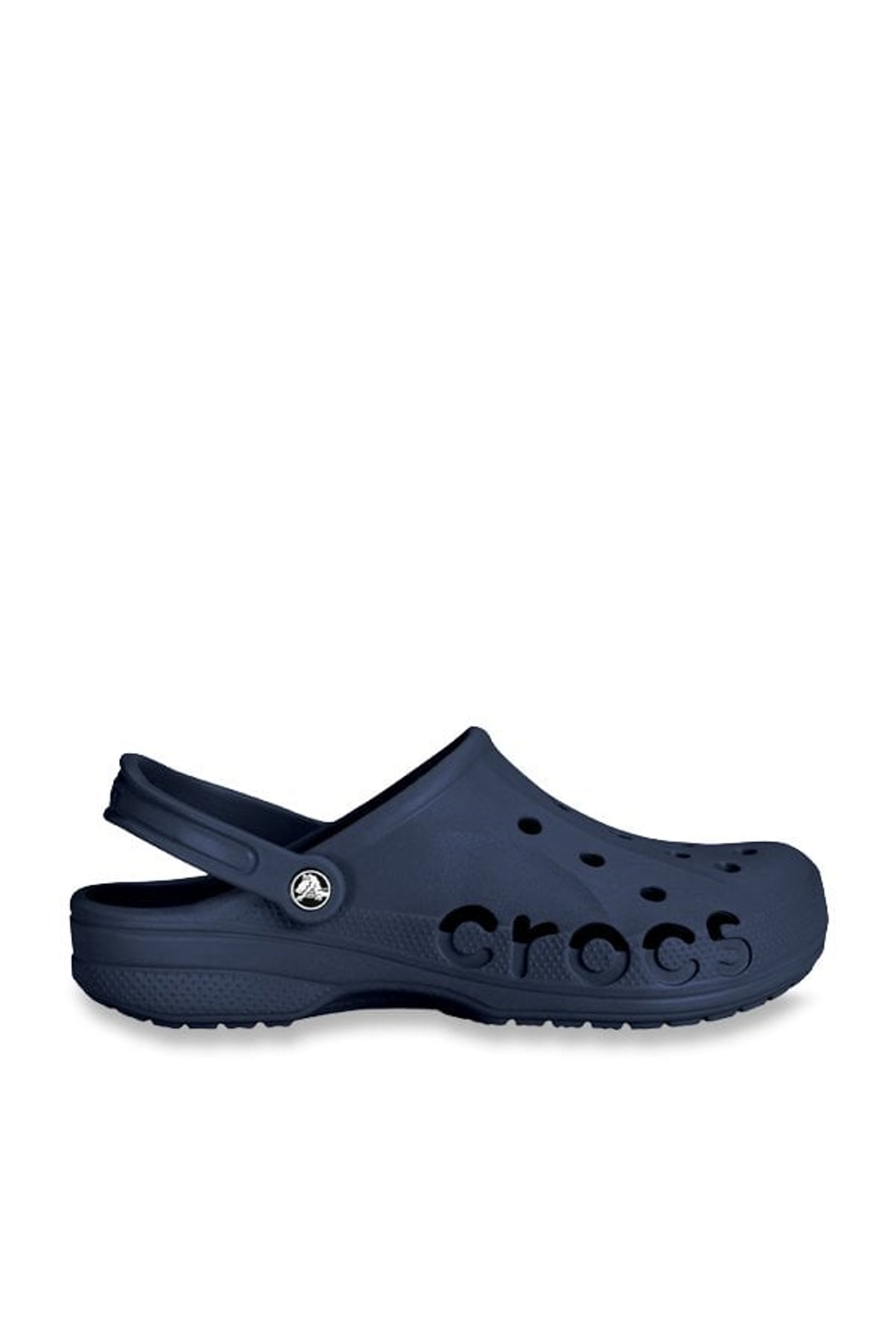 Crocs Unisex Baya Navy Back Strap Clogs