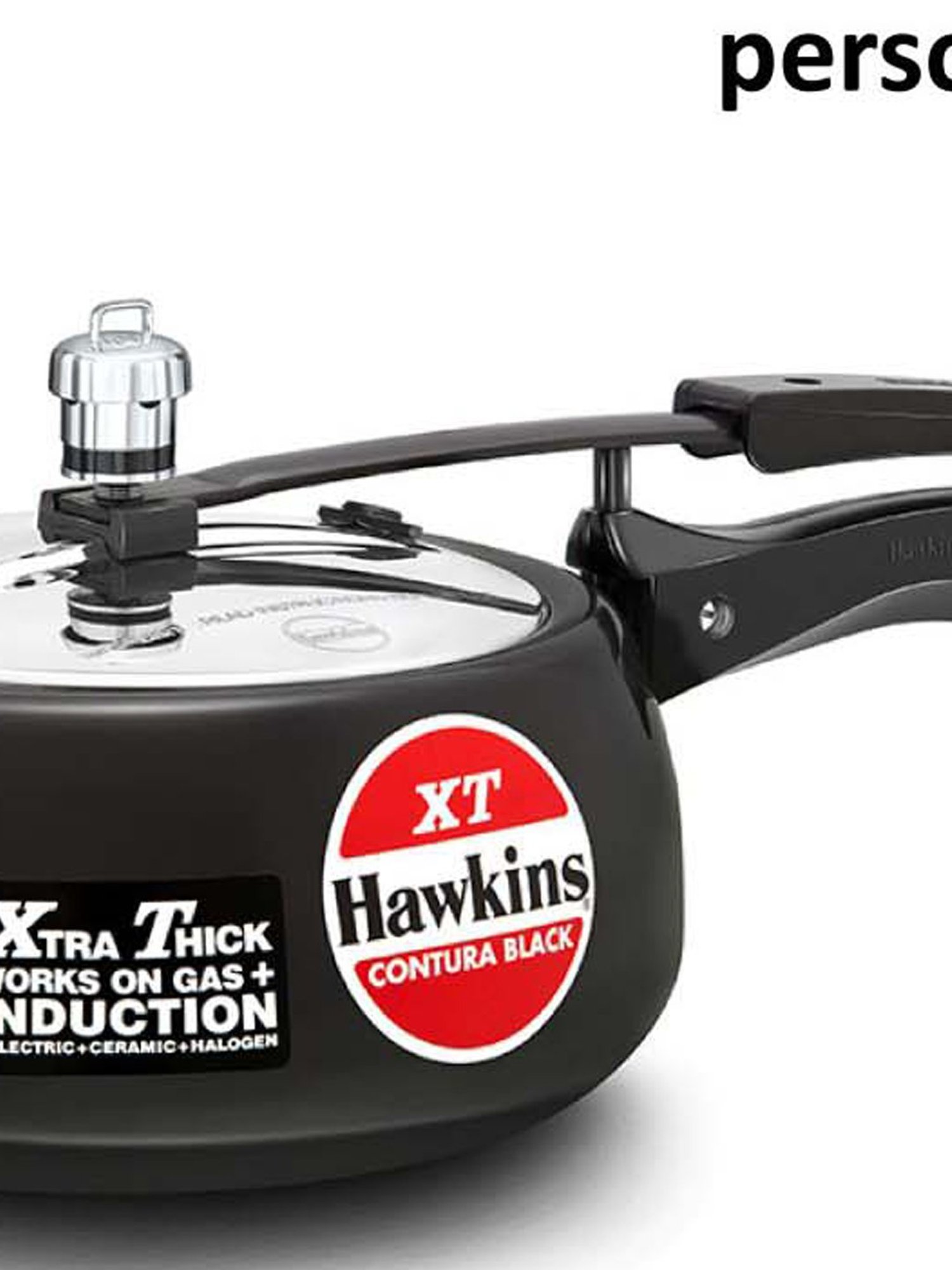 Borosil Silver Aluminium Pressure Cooker (5 L)