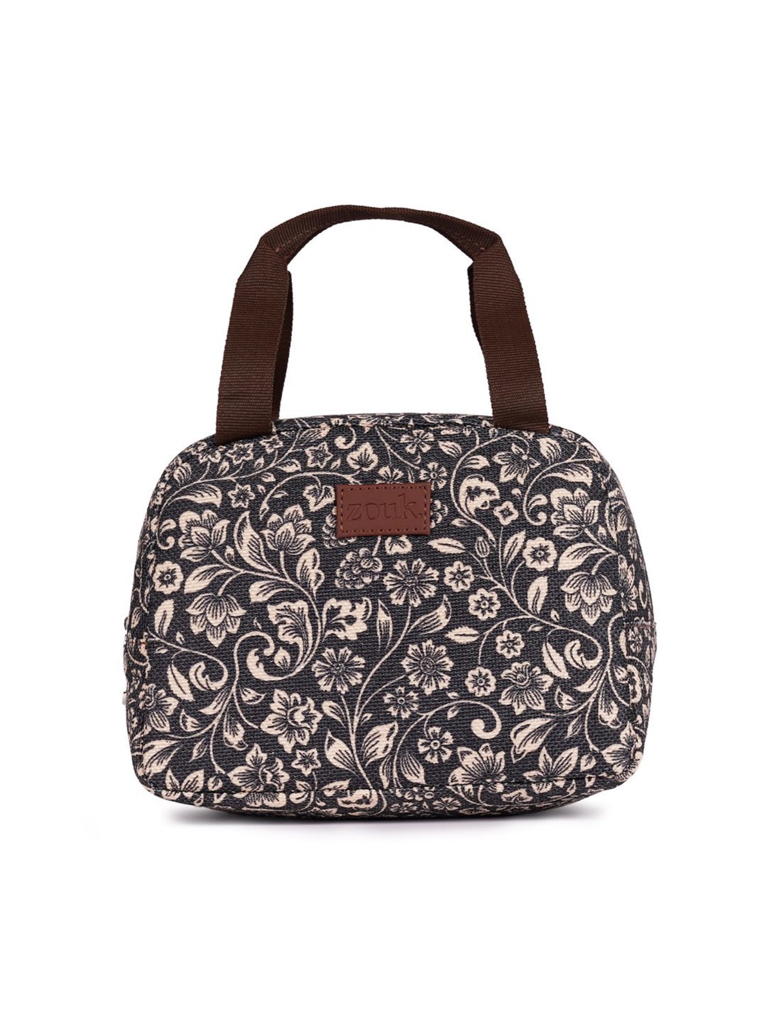 ZOUK Black Printed Lunch Bag