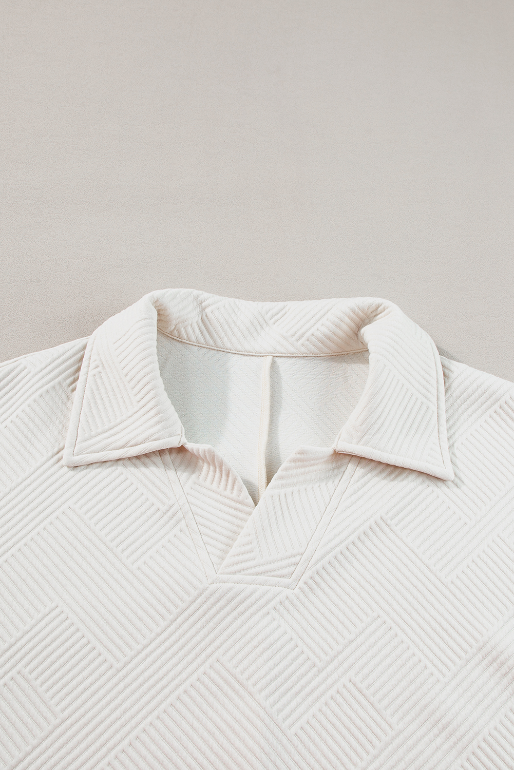 Rose Red Solid Waffle Knit Plus Size Two Piece Shorts Set