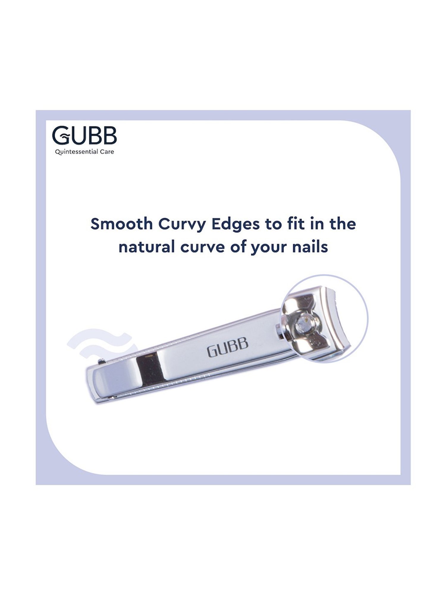 GUBB Toe Nail Clipper for Men & Women, Stainless Steel Nail Cutter
