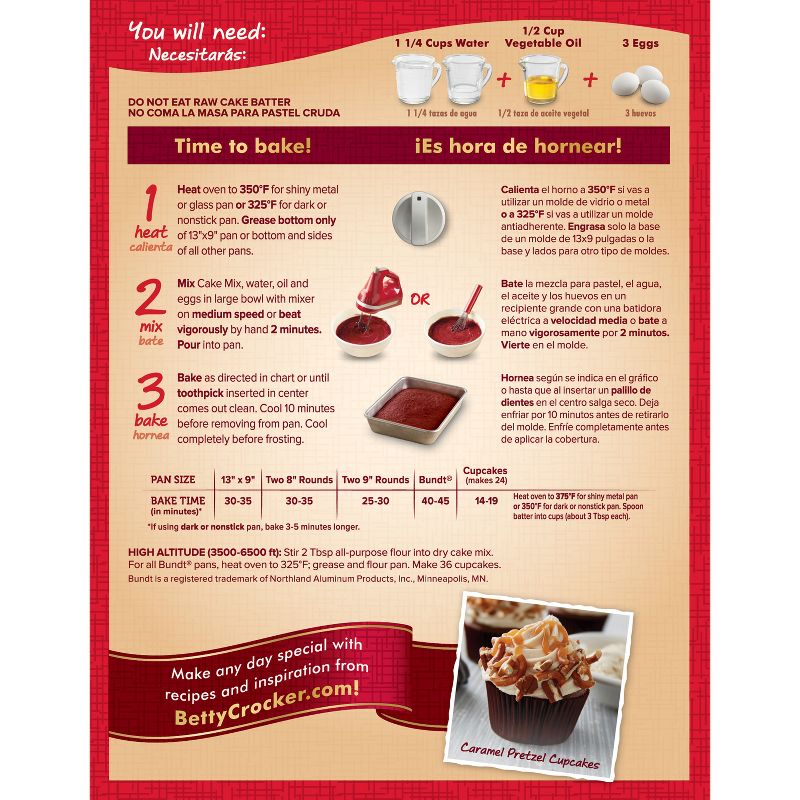 Betty Crocker Super Moist Red Velvet Cake Mix - 15.25oz