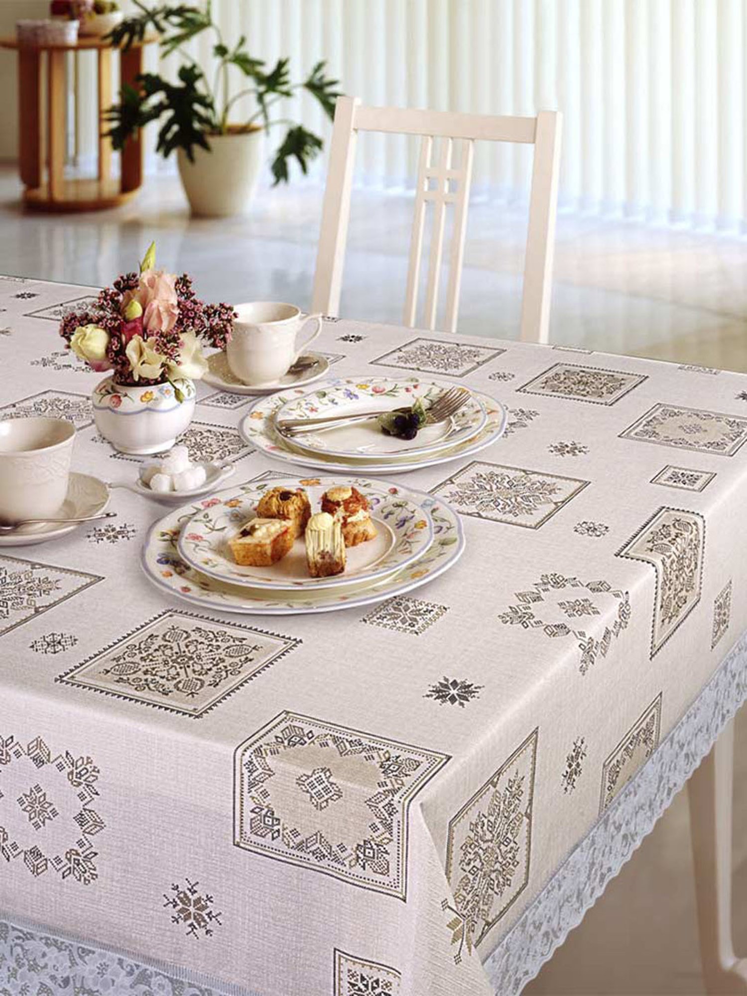 Freelance Brown PVC Set of 1 Table Cloth