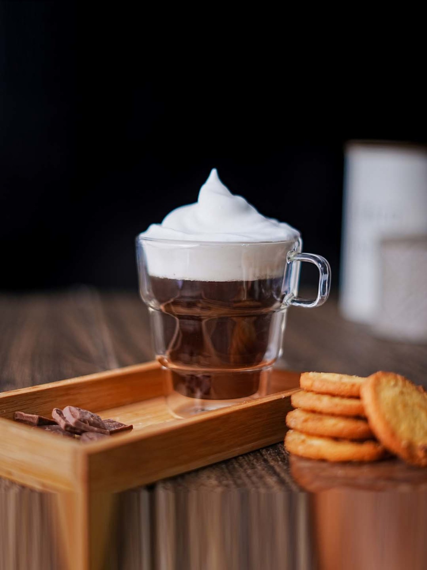 Femora Double Wall Transparent Glass Heat Resistant Coffee Mugs With Handle (0.25 L) - Set of 2